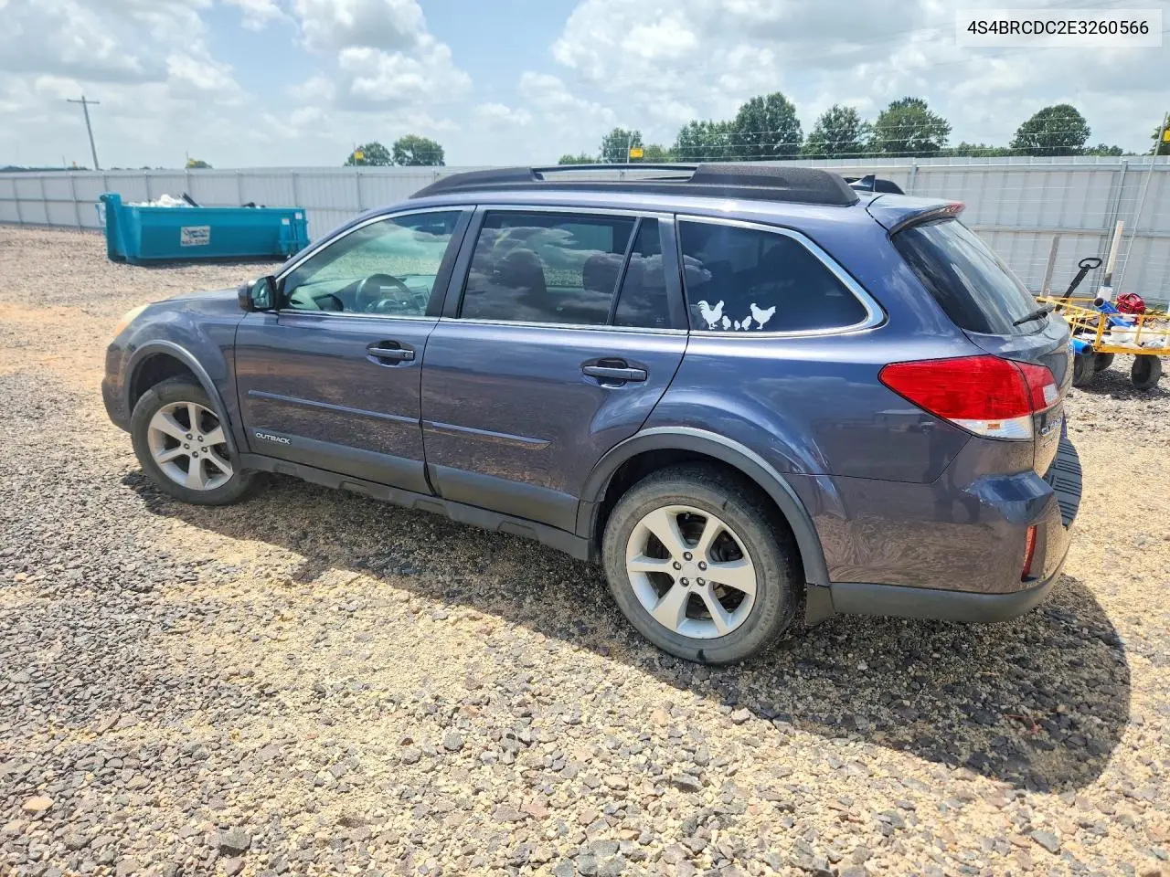 2014 Subaru Outback 2.5I Premium VIN: 4S4BRCDC2E3260566 Lot: 61700116
