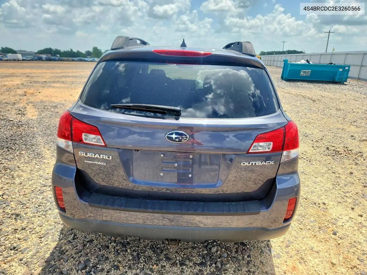 2014 Subaru Outback 2.5I Premium VIN: 4S4BRCDC2E3260566 Lot: 61700116