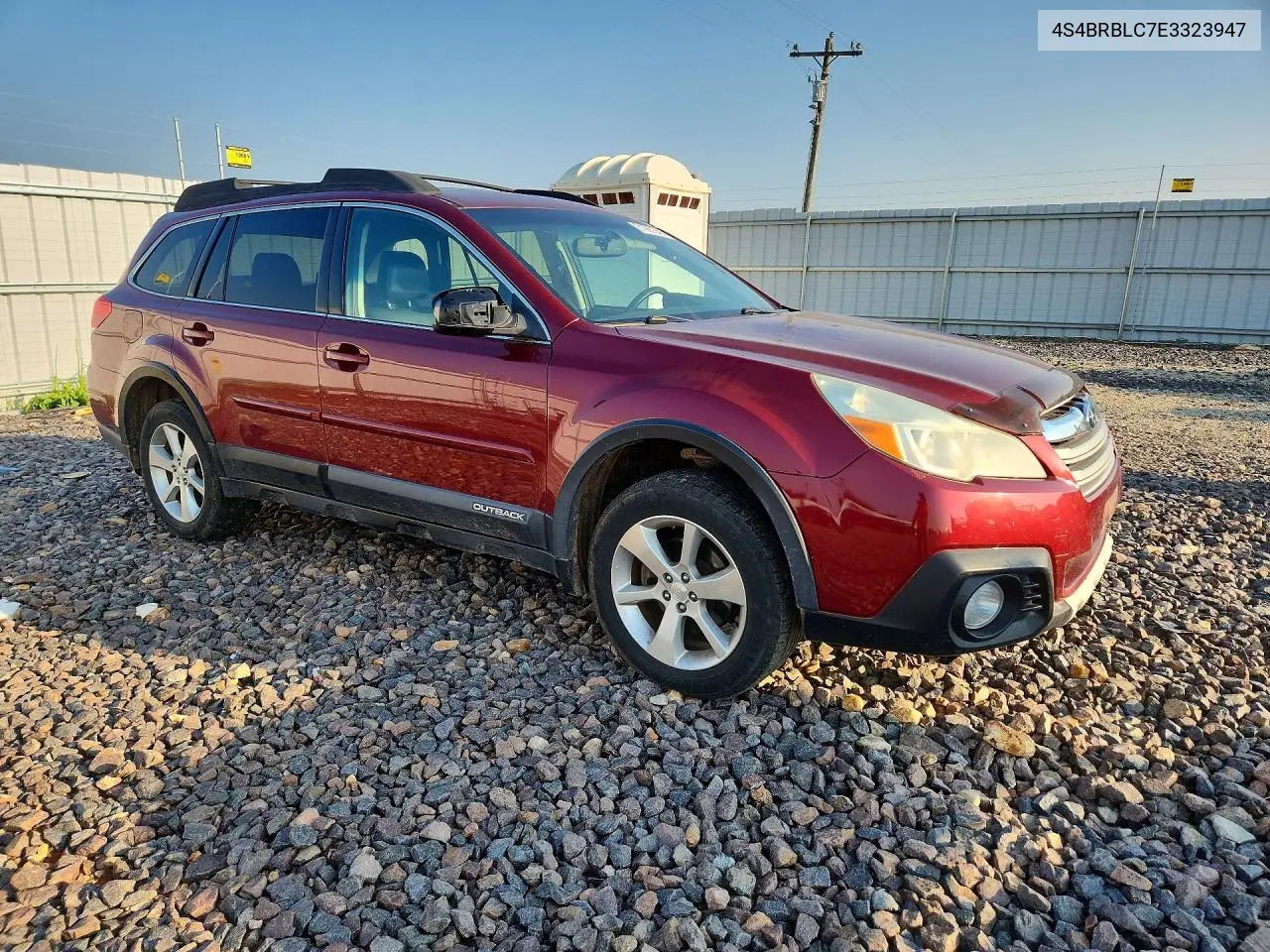 2014 Subaru Outback 2.5I Limited VIN: 4S4BRBLC7E3323947 Lot: 61967346