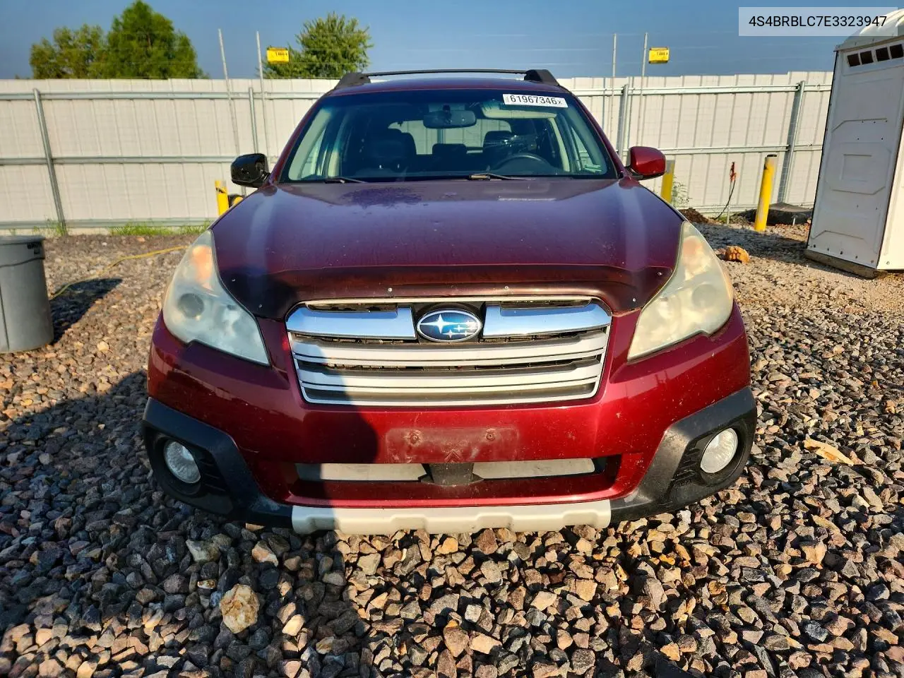 2014 Subaru Outback 2.5I Limited VIN: 4S4BRBLC7E3323947 Lot: 61967346