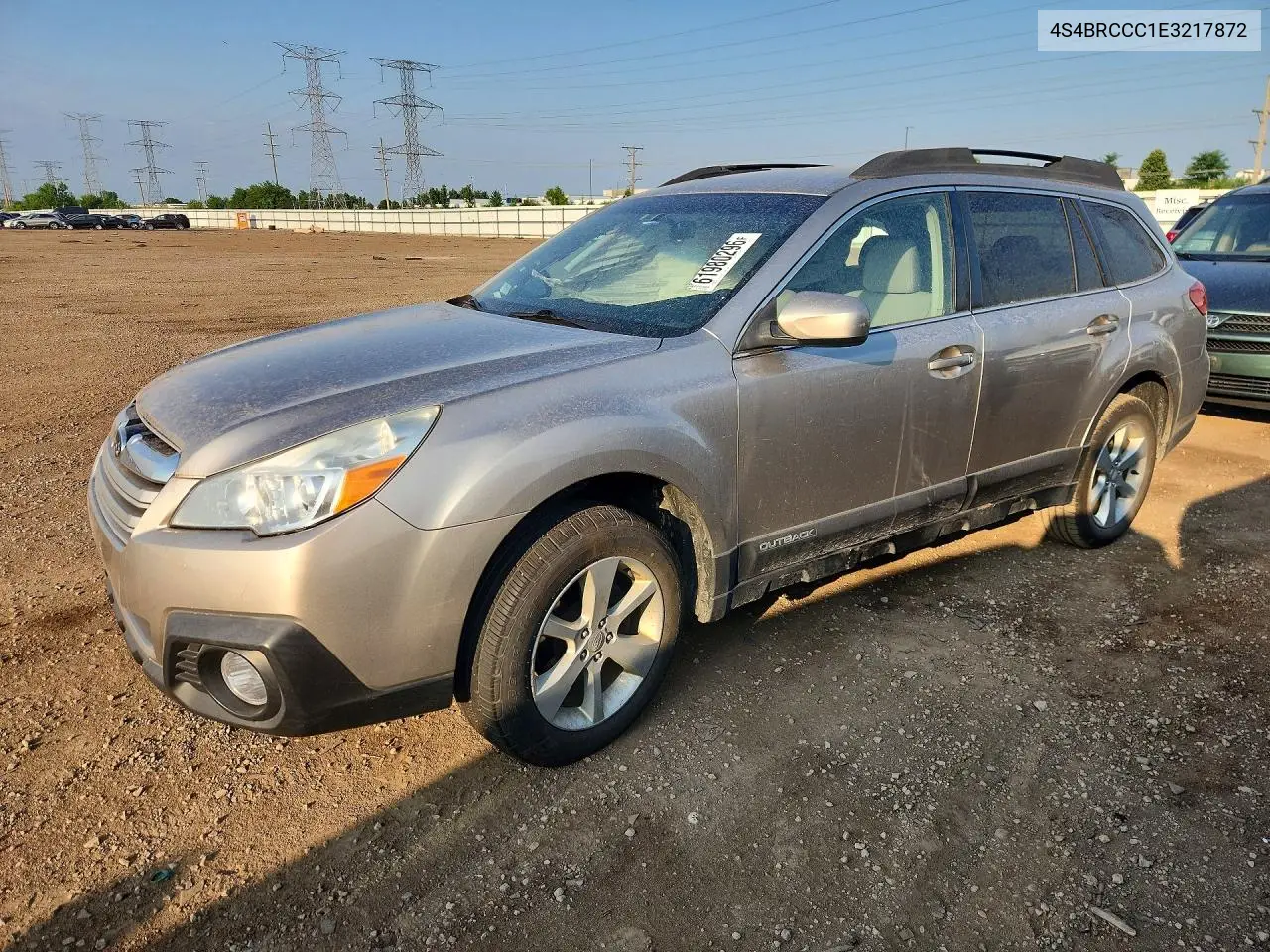 2014 Subaru Outback 2.5I Premium VIN: 4S4BRCCC1E3217872 Lot: 61980296
