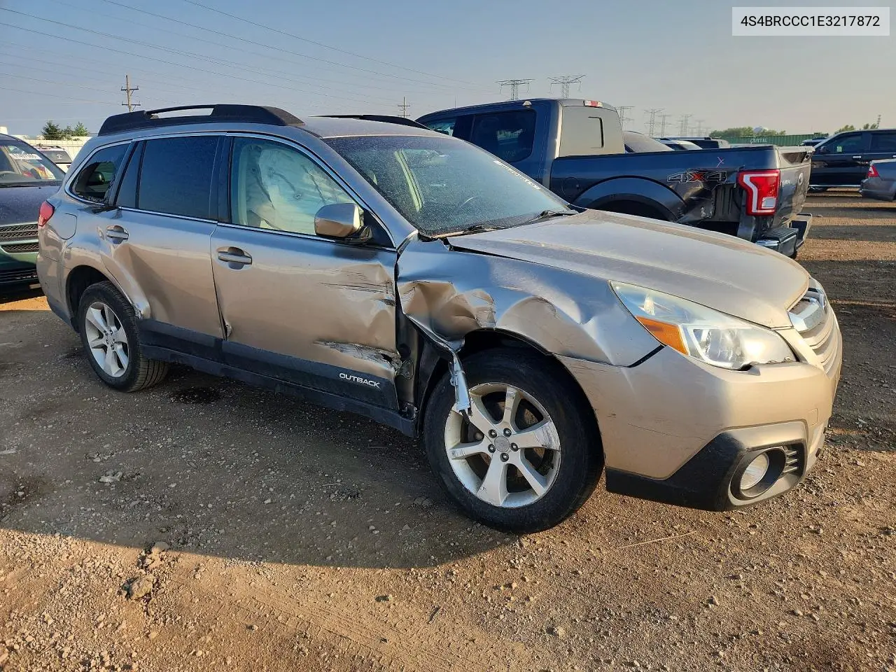 2014 Subaru Outback 2.5I Premium VIN: 4S4BRCCC1E3217872 Lot: 61980296