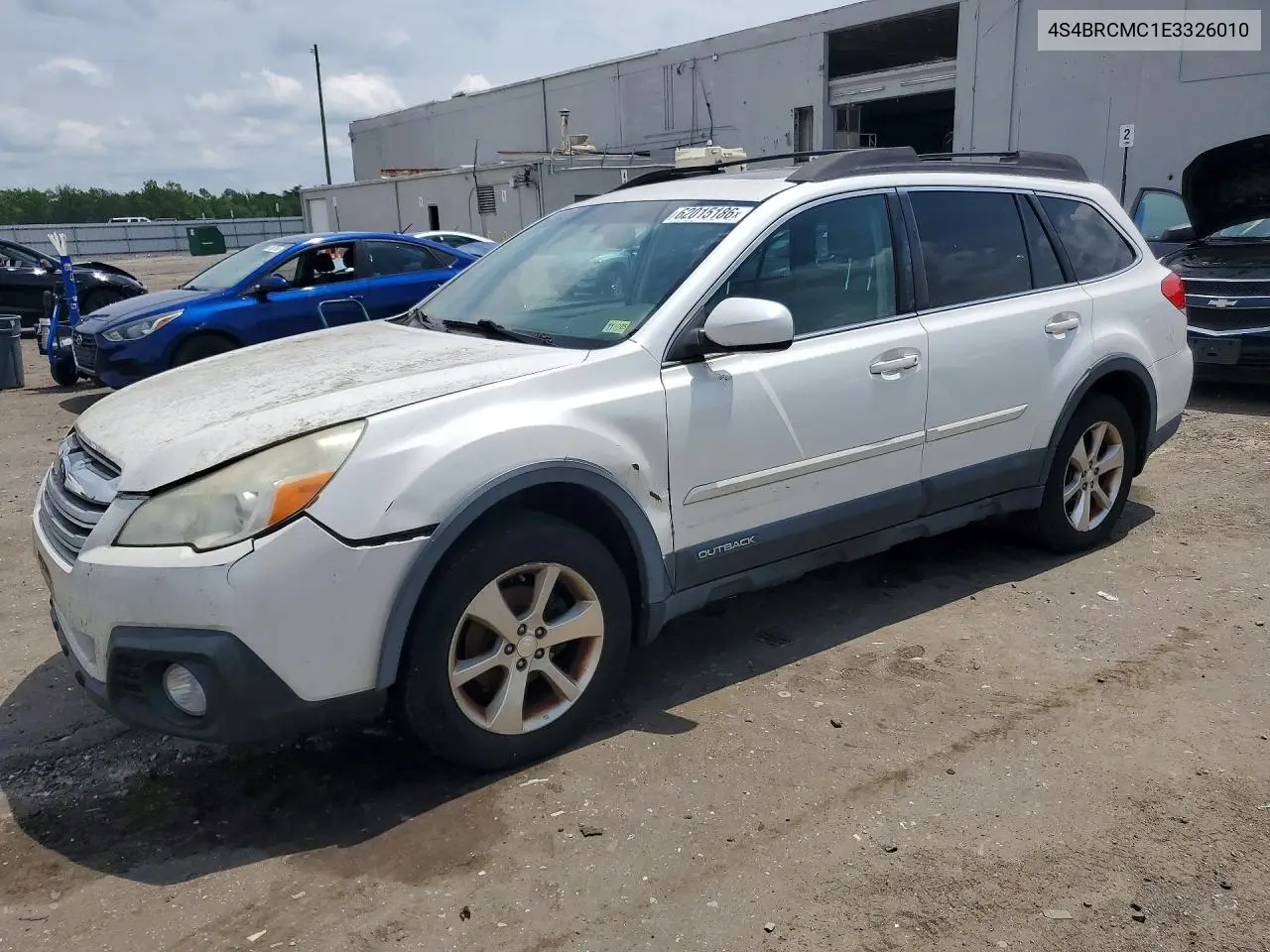 2014 Subaru Outback 2.5I Limited VIN: 4S4BRCMC1E3326010 Lot: 62015186