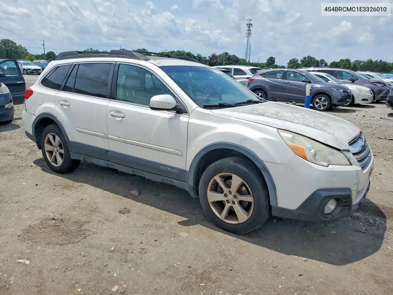2014 Subaru Outback 2.5I Limited VIN: 4S4BRCMC1E3326010 Lot: 62015186
