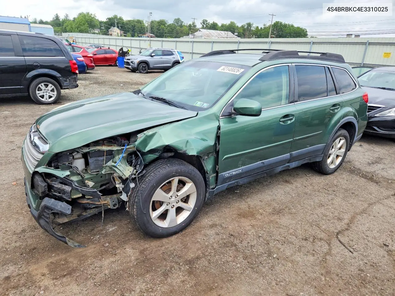 2014 Subaru Outback 2.5I Limited VIN: 4S4BRBKC4E3310025 Lot: 62148826