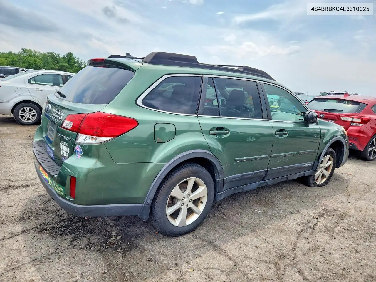 2014 Subaru Outback 2.5I Limited VIN: 4S4BRBKC4E3310025 Lot: 62148826
