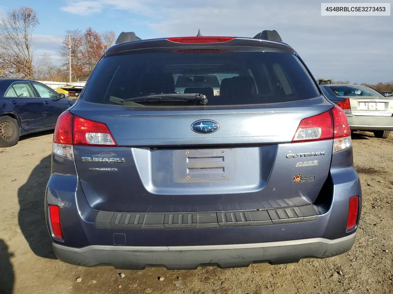 4S4BRBLC5E3273453 2014 Subaru Outback 2.5I Limited