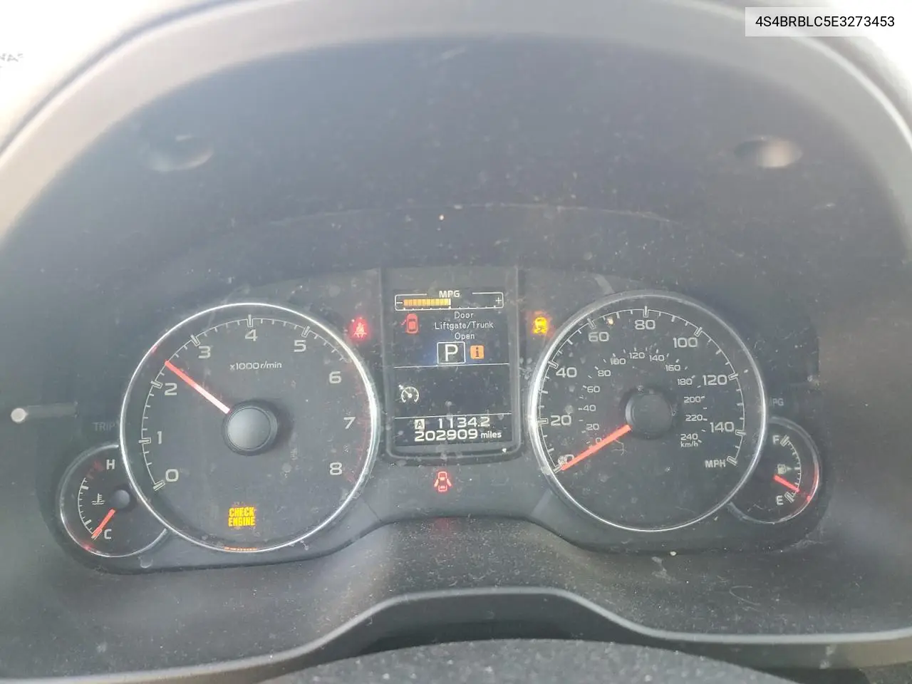 4S4BRBLC5E3273453 2014 Subaru Outback 2.5I Limited