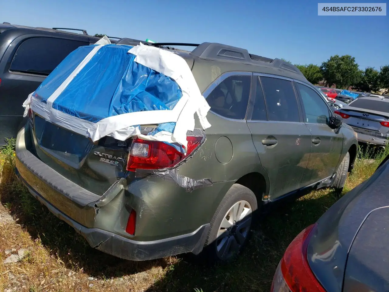 4S4BSAFC2F3302676 2015 Subaru Outback 2.5I Premium