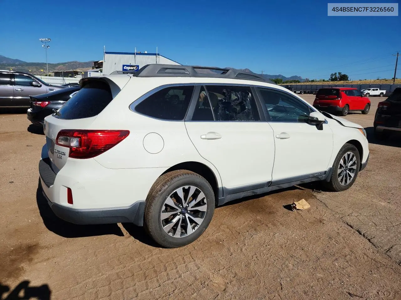 2015 Subaru Outback 3.6R Limited VIN: 4S4BSENC7F3226560 Lot: 59365176