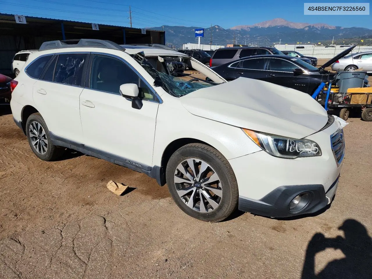 2015 Subaru Outback 3.6R Limited VIN: 4S4BSENC7F3226560 Lot: 59365176