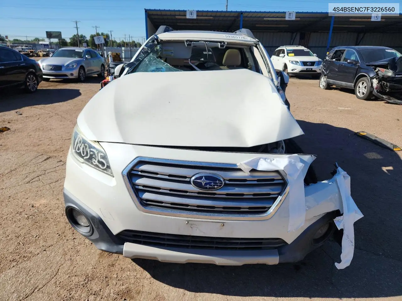 2015 Subaru Outback 3.6R Limited VIN: 4S4BSENC7F3226560 Lot: 59365176