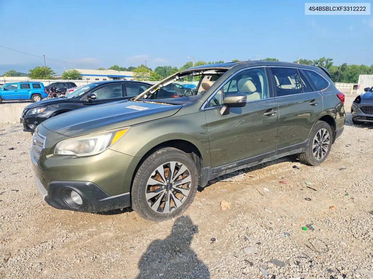 2015 Subaru Outback 2.5I Limited VIN: 4S4BSBLCXF3312222 Lot: 60258926