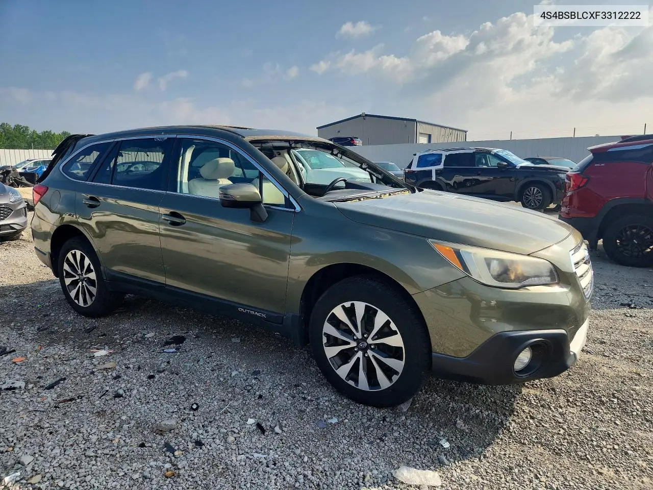 2015 Subaru Outback 2.5I Limited VIN: 4S4BSBLCXF3312222 Lot: 60258926