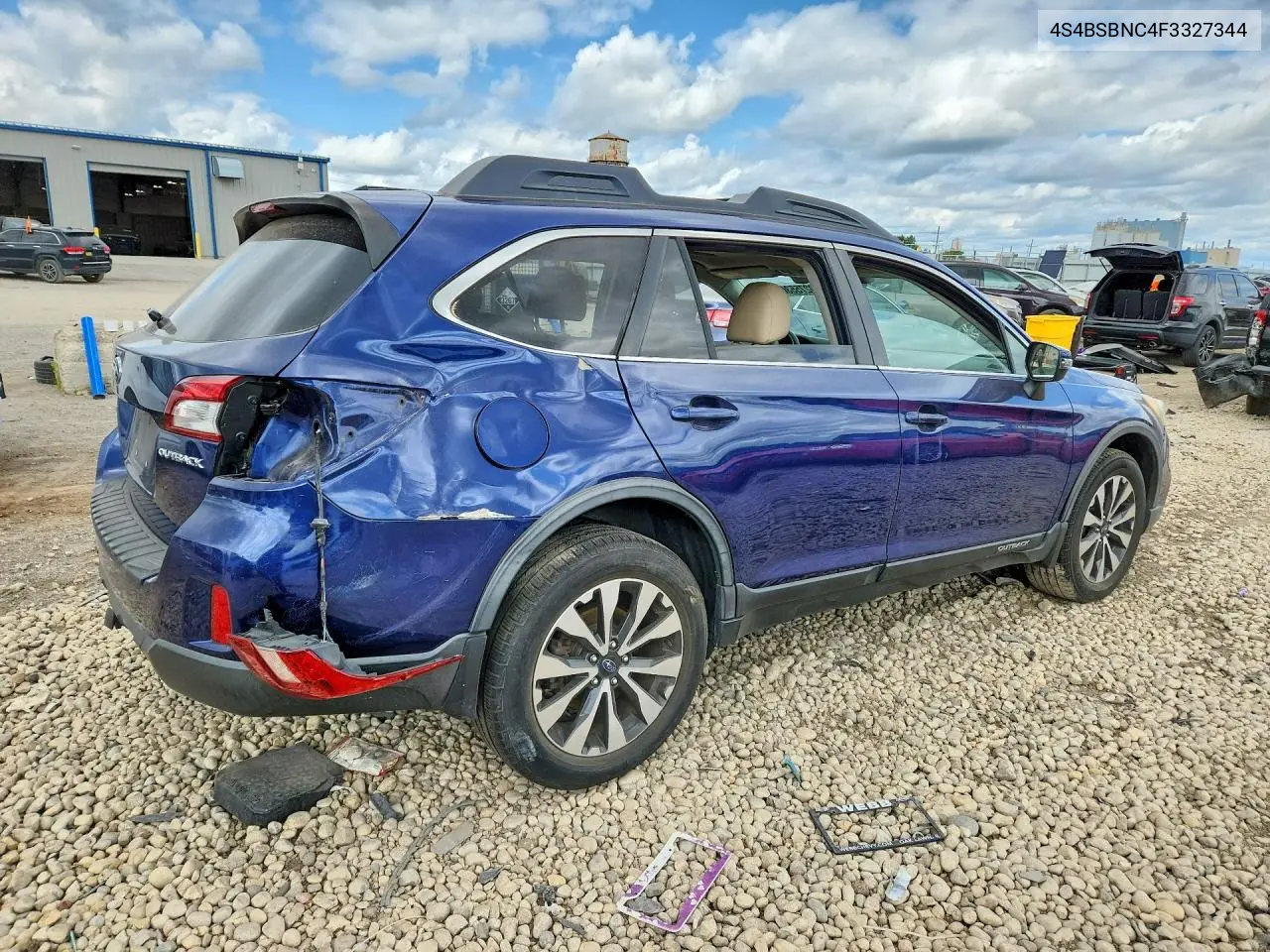 2015 Subaru Outback 2.5I Limited VIN: 4S4BSBNC4F3327344 Lot: 60275536