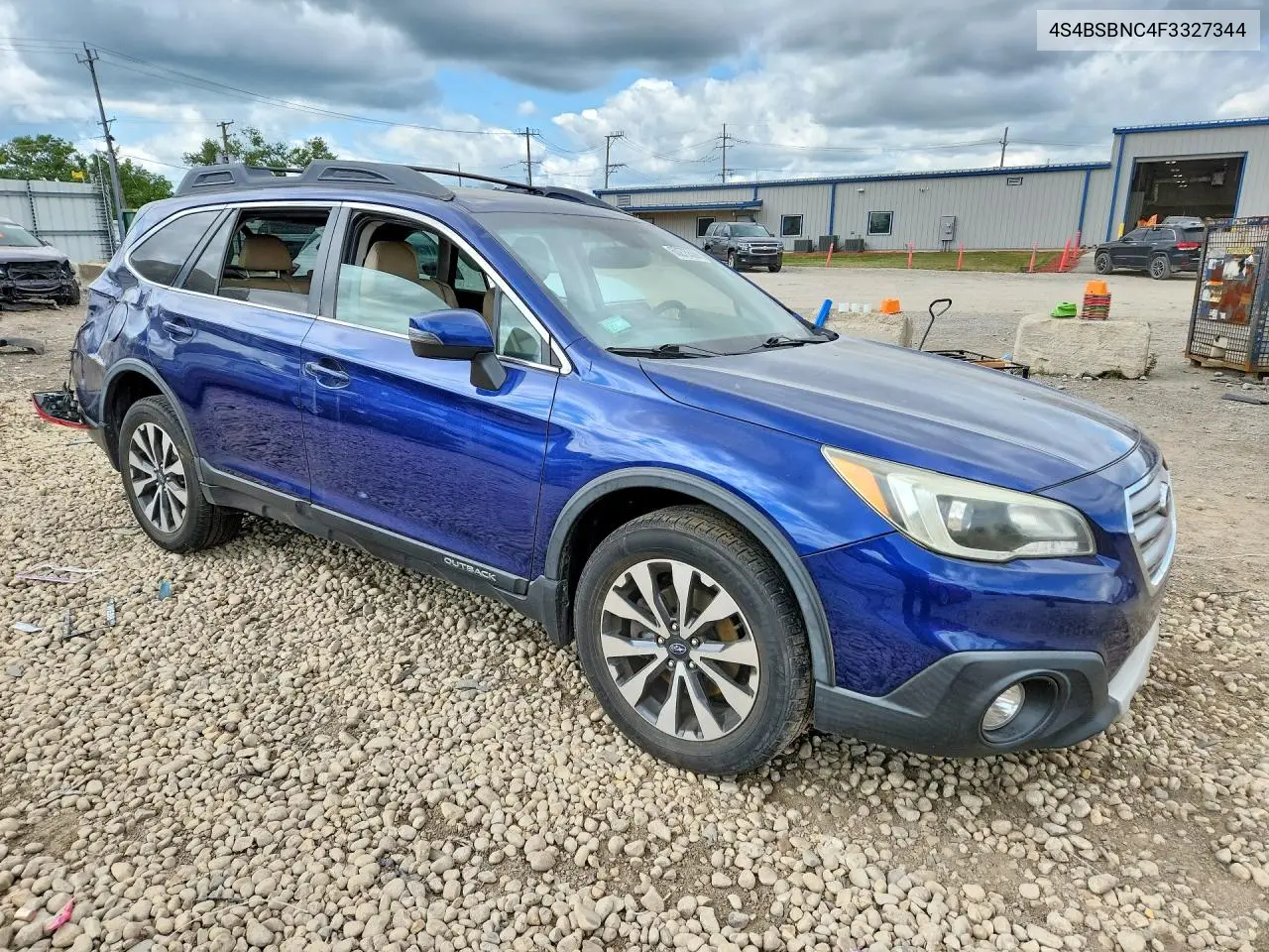 2015 Subaru Outback 2.5I Limited VIN: 4S4BSBNC4F3327344 Lot: 60275536