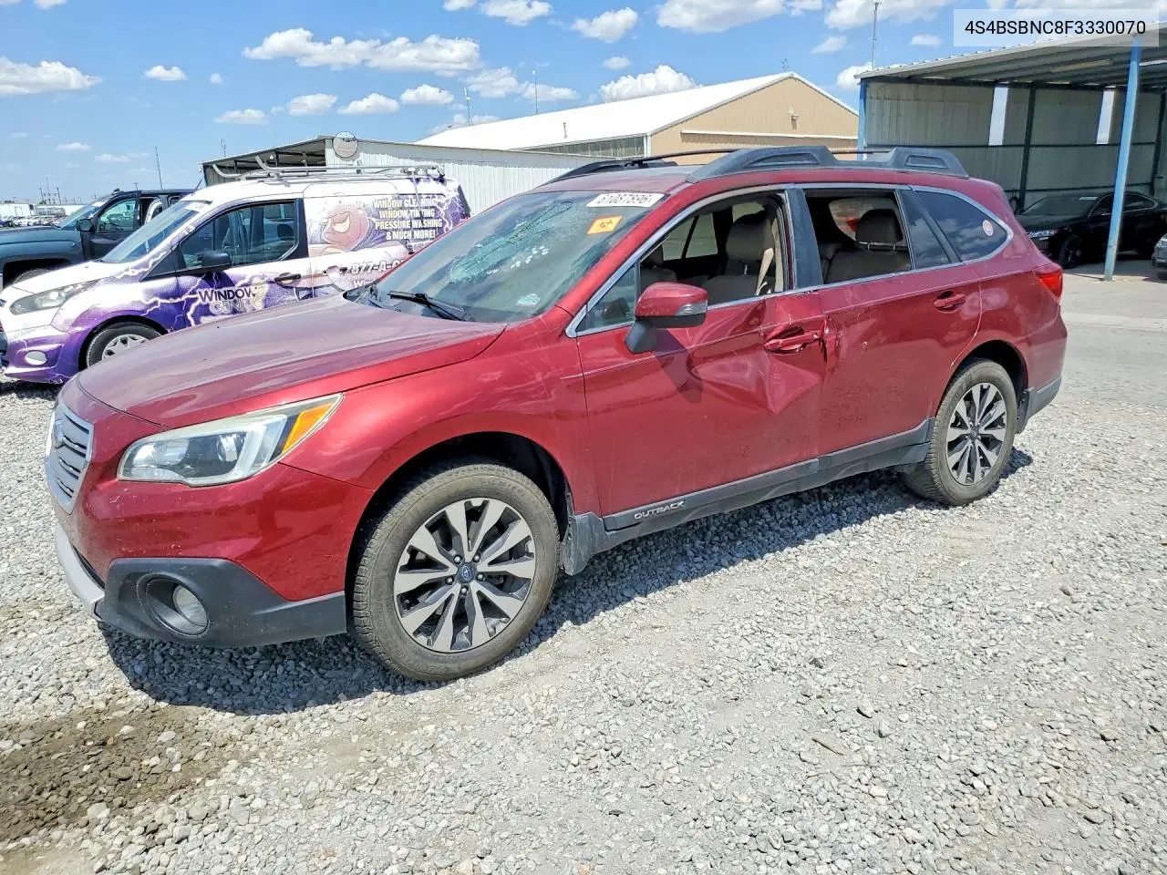 2015 Subaru Outback 2.5I Limited VIN: 4S4BSBNC8F3330070 Lot: 61087896