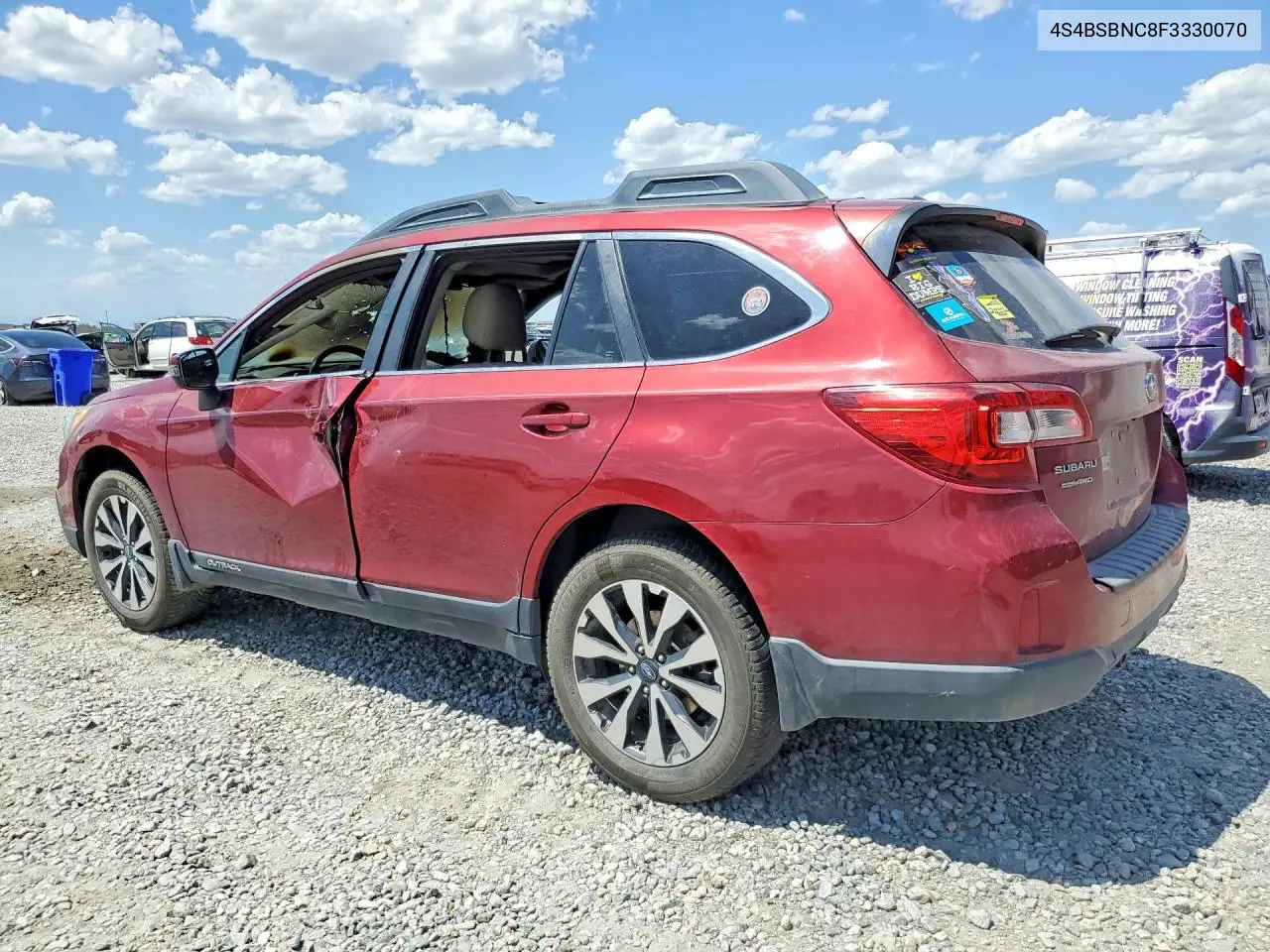 2015 Subaru Outback 2.5I Limited VIN: 4S4BSBNC8F3330070 Lot: 61087896