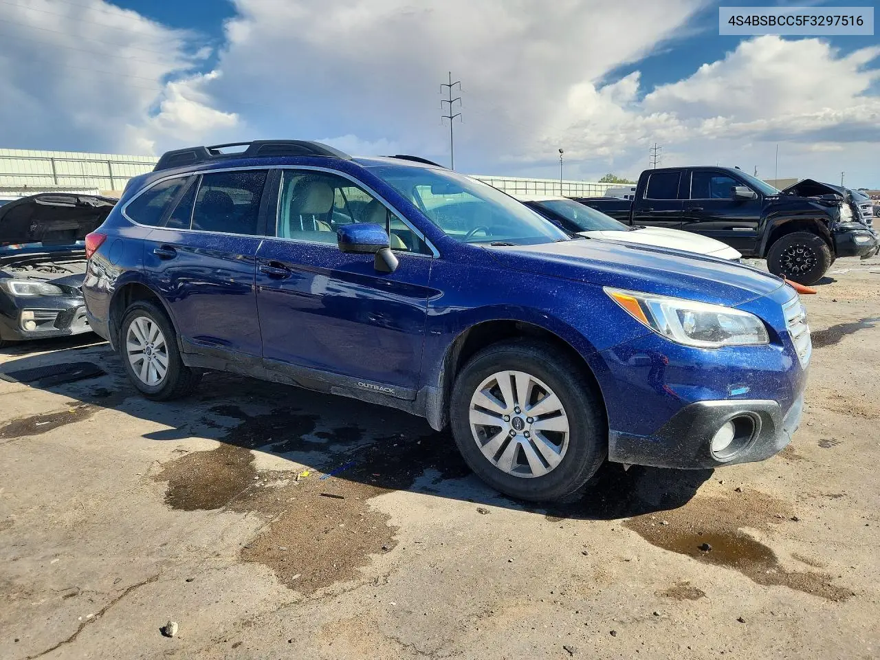 2015 Subaru Outback 2.5I Premium VIN: 4S4BSBCC5F3297516 Lot: 61371666