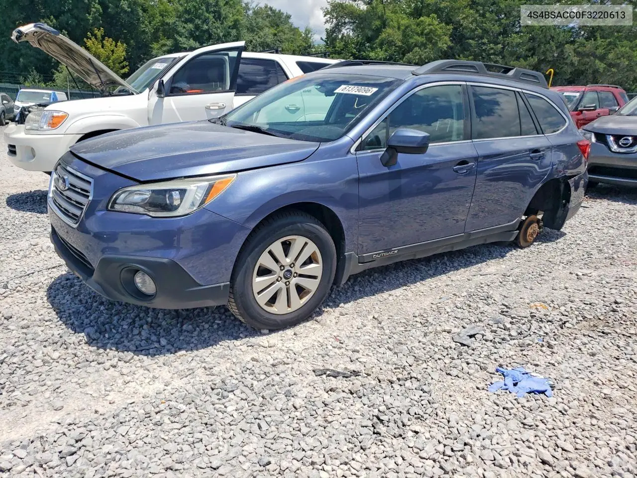 2015 Subaru Outback 2.5I Premium VIN: 4S4BSACC0F3220613 Lot: 61379096