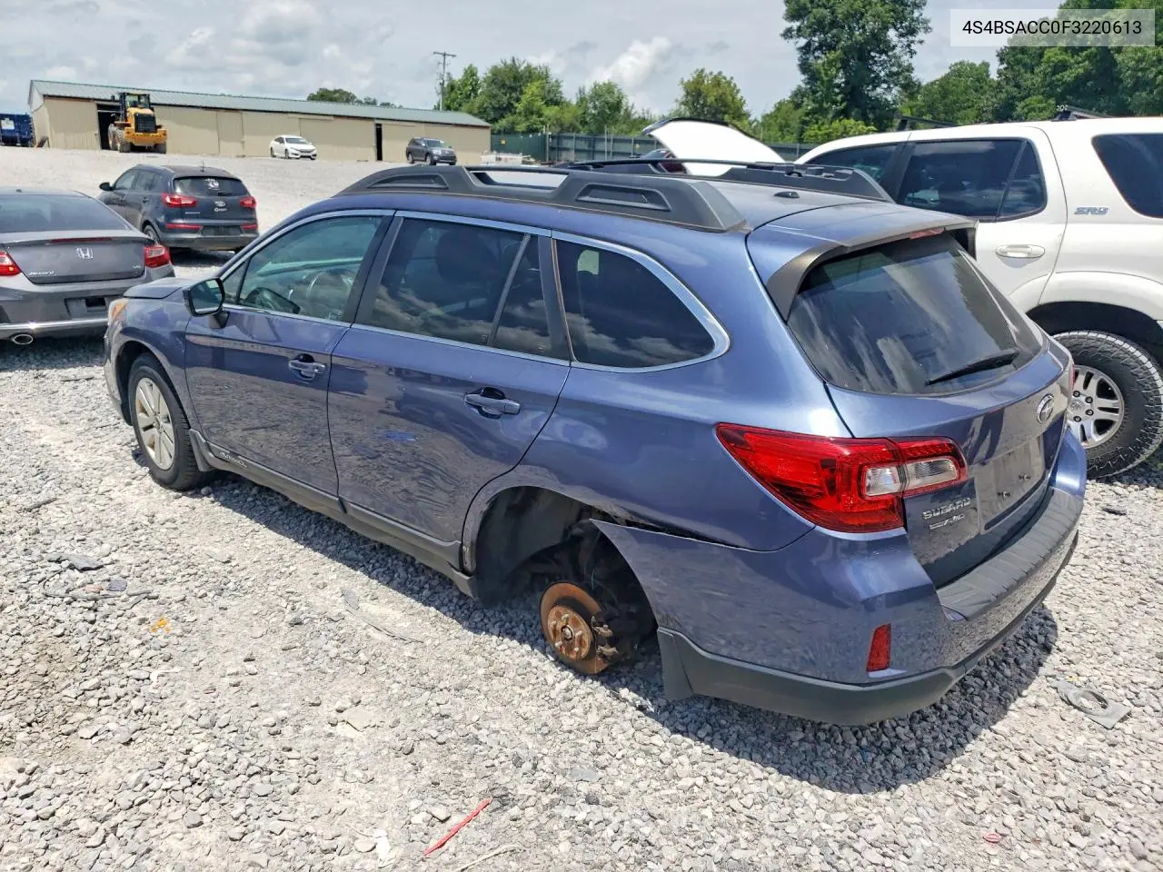 2015 Subaru Outback 2.5I Premium VIN: 4S4BSACC0F3220613 Lot: 61379096
