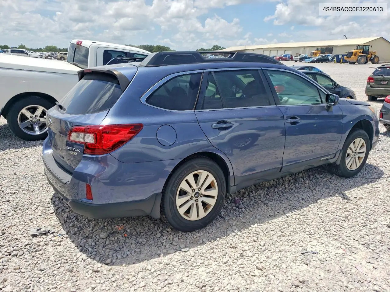 2015 Subaru Outback 2.5I Premium VIN: 4S4BSACC0F3220613 Lot: 61379096