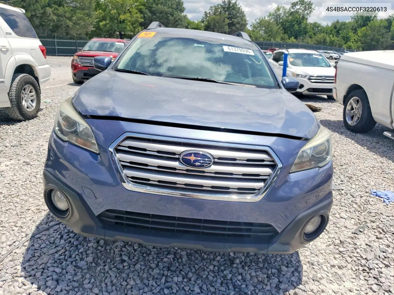 2015 Subaru Outback 2.5I Premium VIN: 4S4BSACC0F3220613 Lot: 61379096