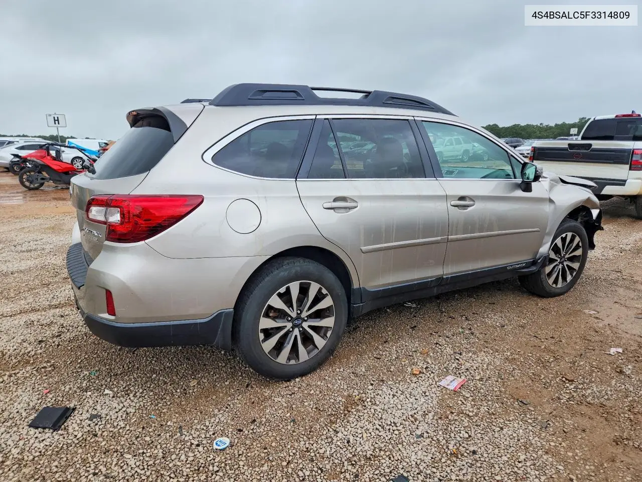 2015 Subaru Outback 2.5I Limited VIN: 4S4BSALC5F3314809 Lot: 61713376