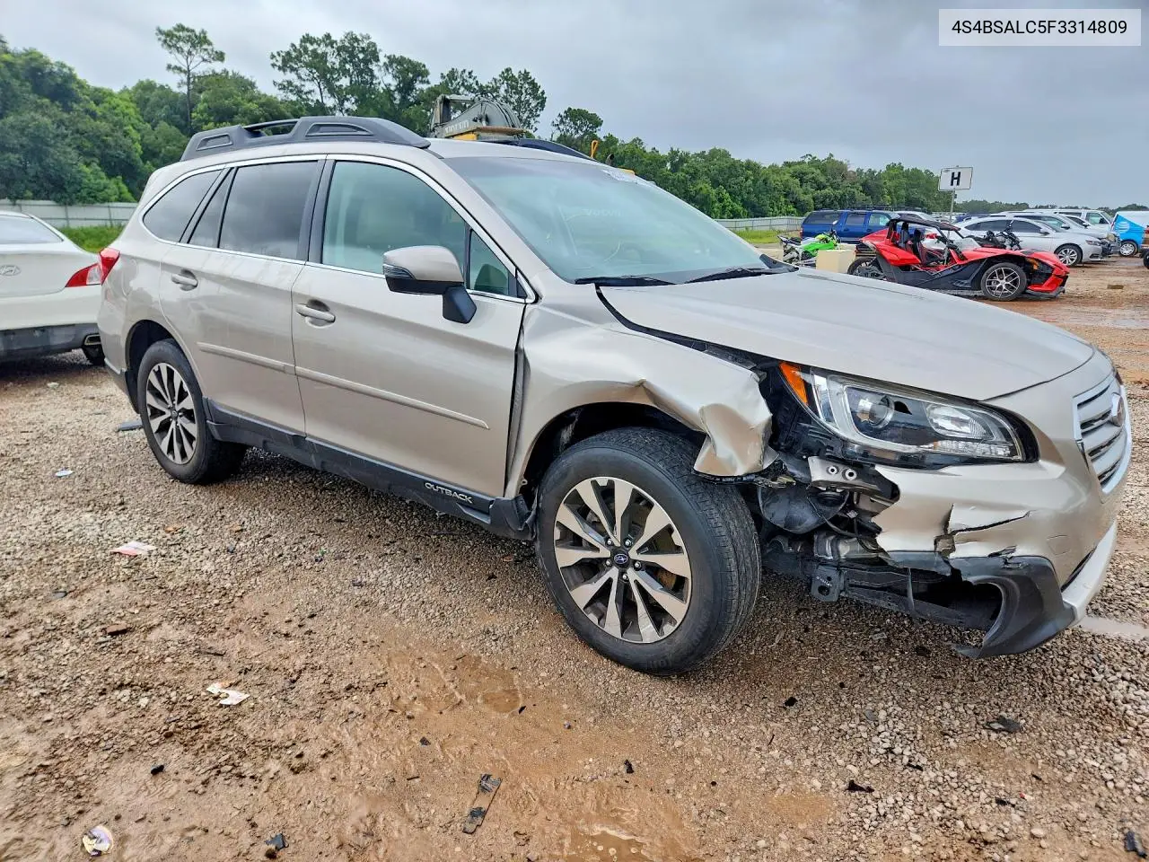 2015 Subaru Outback 2.5I Limited VIN: 4S4BSALC5F3314809 Lot: 61713376
