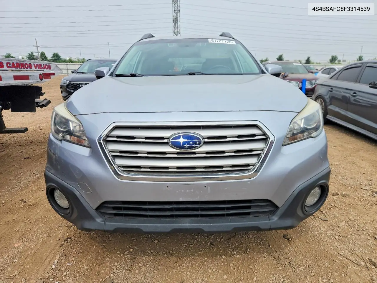 2015 Subaru Outback VIN: 4S4BSAFC8F3314539 Lot: 61727126