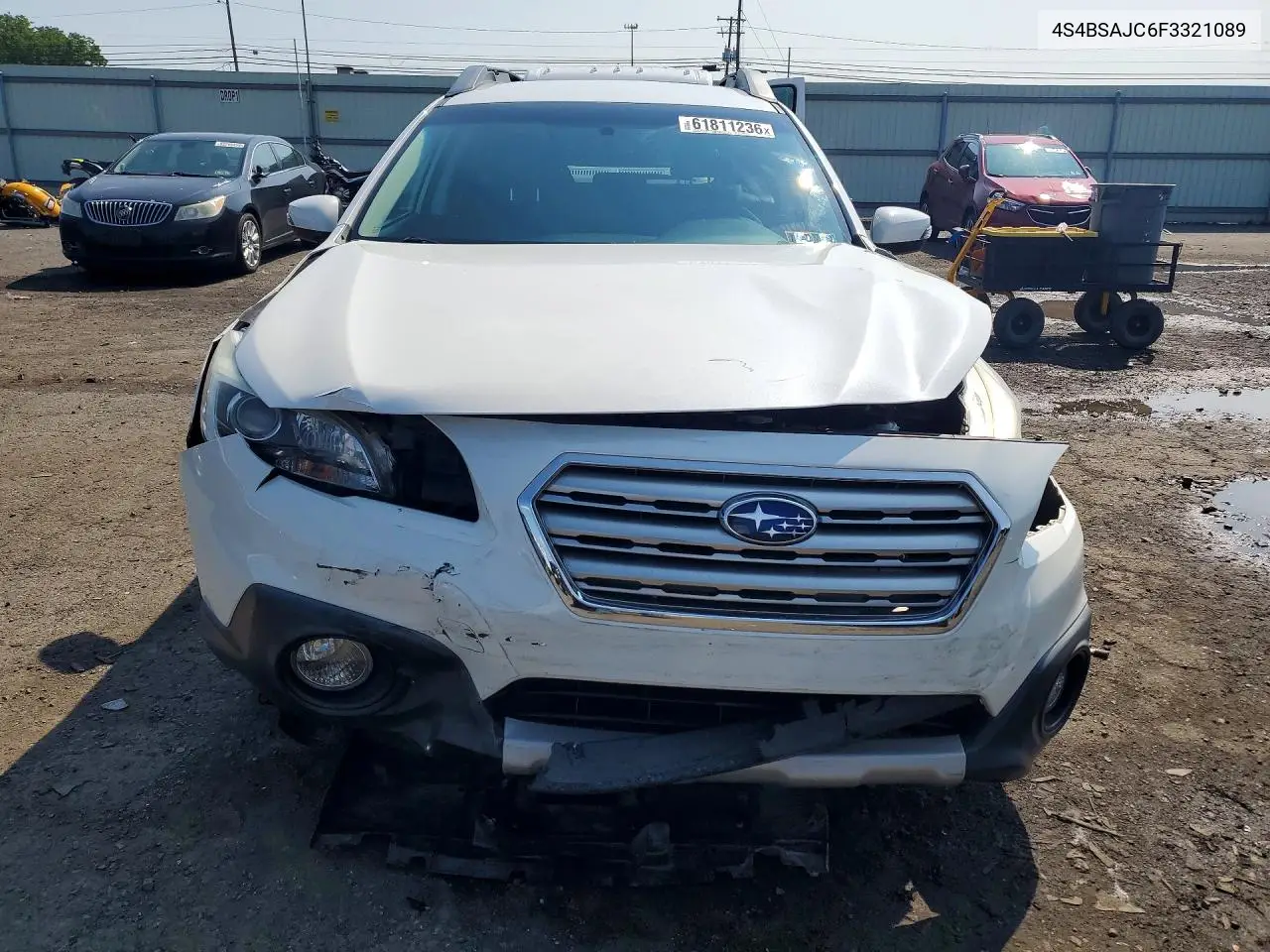 2015 Subaru Outback 2.5I Limited VIN: 4S4BSAJC6F3321089 Lot: 61811236