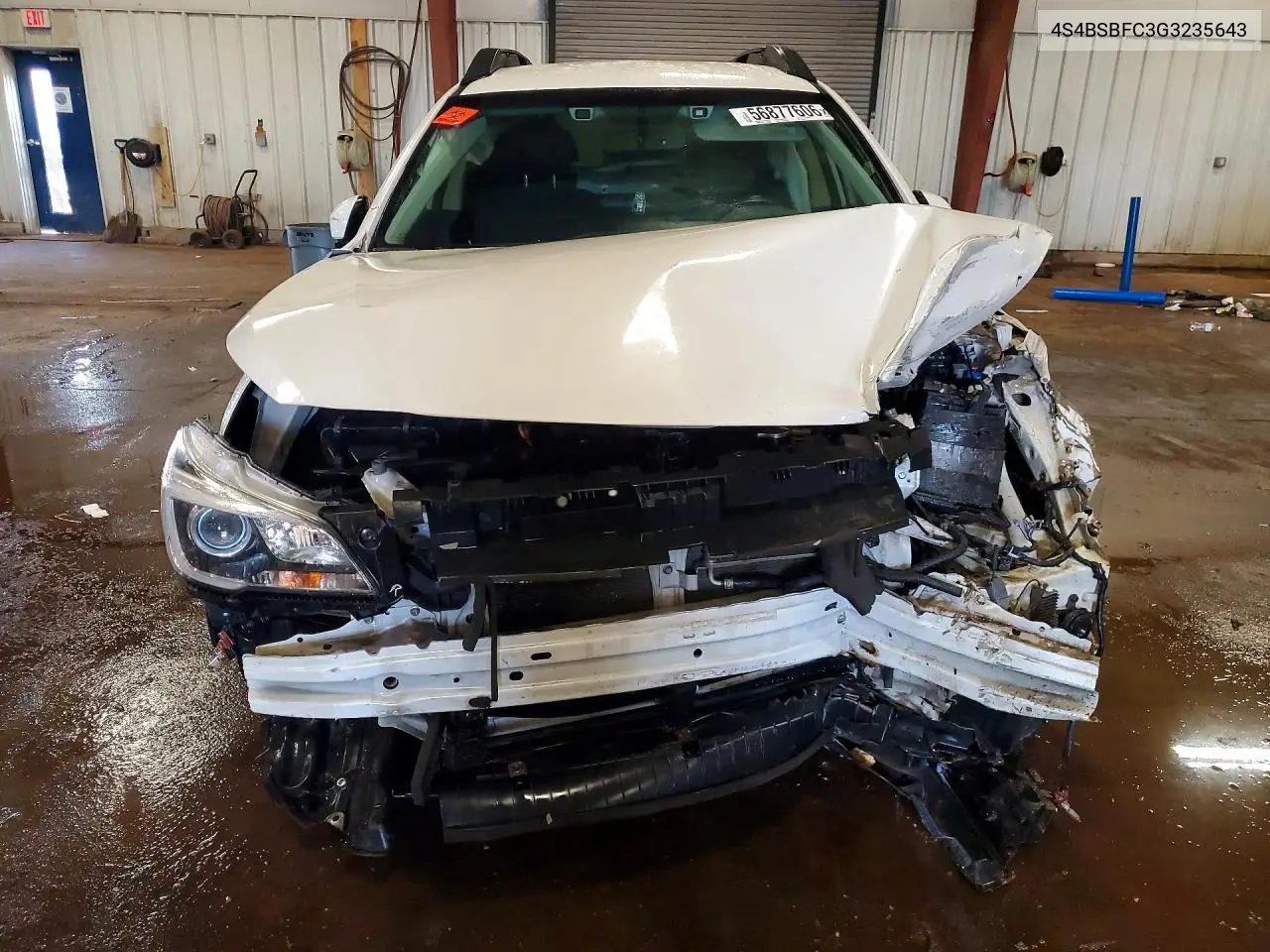 2016 Subaru Outback 2.5I Premium VIN: 4S4BSBFC3G3235643 Lot: 56877606