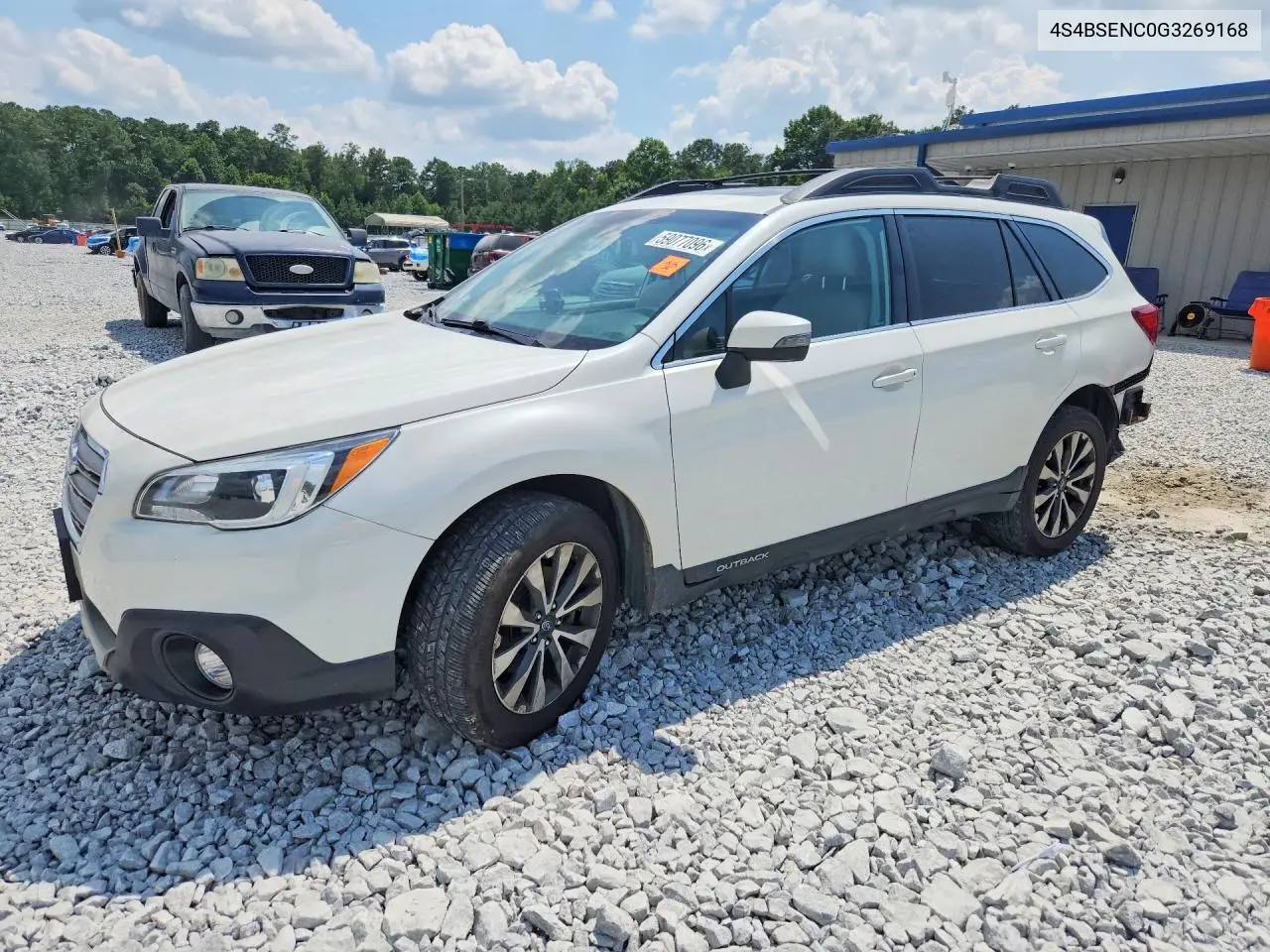 2016 Subaru Outback 3.6R Limited VIN: 4S4BSENC0G3269168 Lot: 59077096