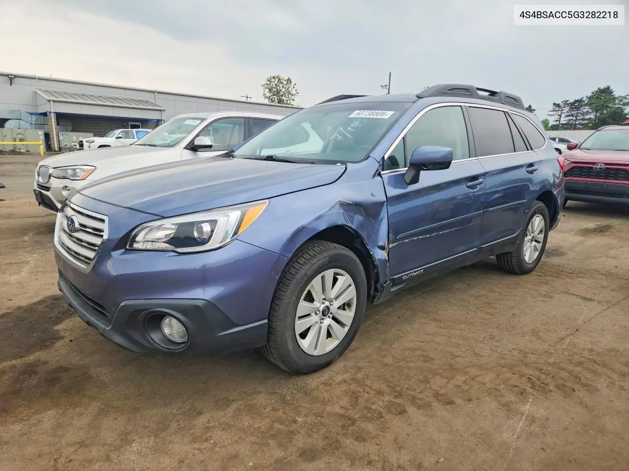 2016 Subaru Outback 2.5I Premium VIN: 4S4BSACC5G3282218 Lot: 60738806