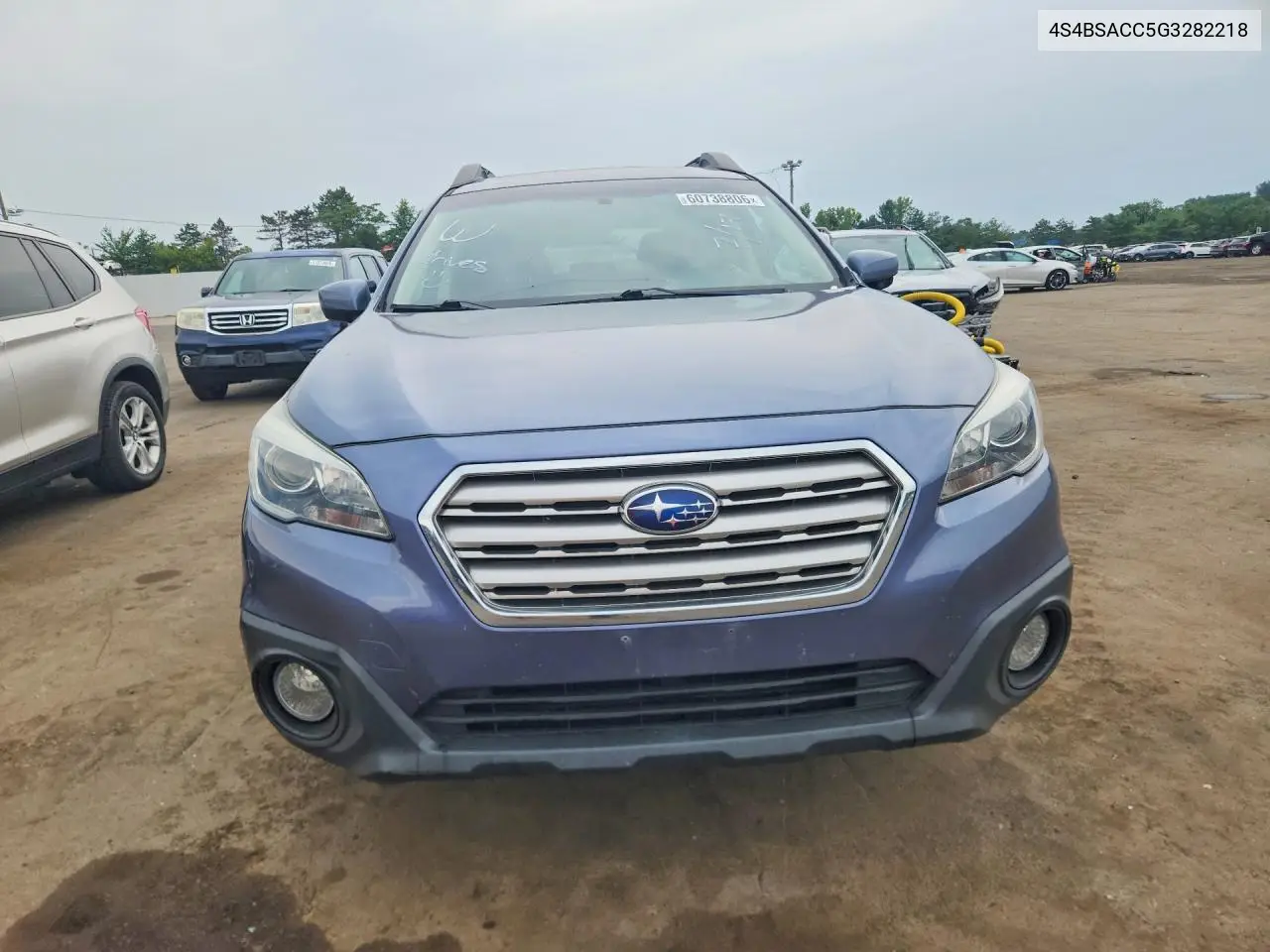 2016 Subaru Outback 2.5I Premium VIN: 4S4BSACC5G3282218 Lot: 60738806