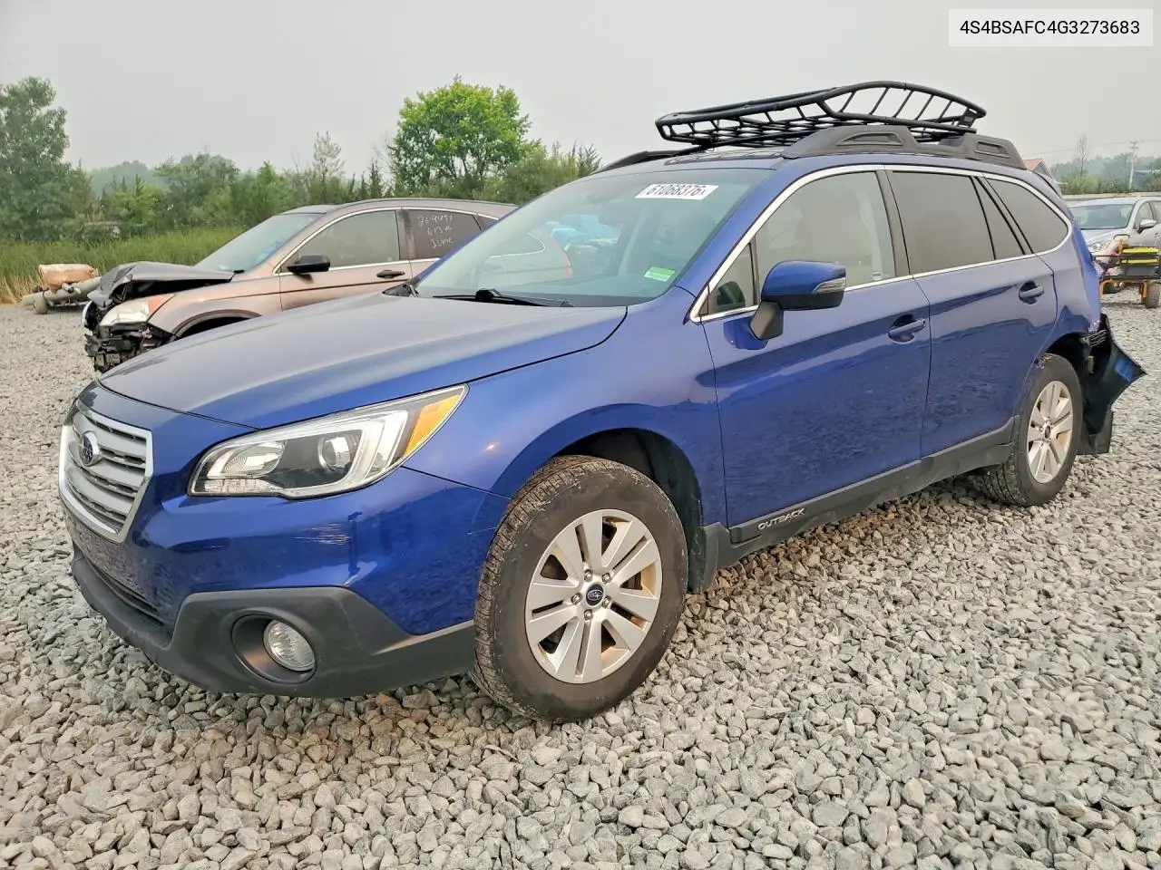 2016 Subaru Outback 2.5I Premium VIN: 4S4BSAFC4G3273683 Lot: 61068376