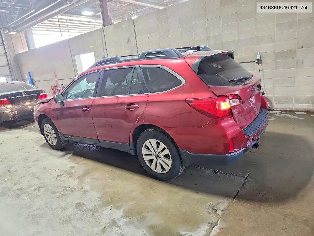 2016 Subaru Outback 2.5I Premium VIN: 4S4BSBDC4G3211760 Lot: 61273356
