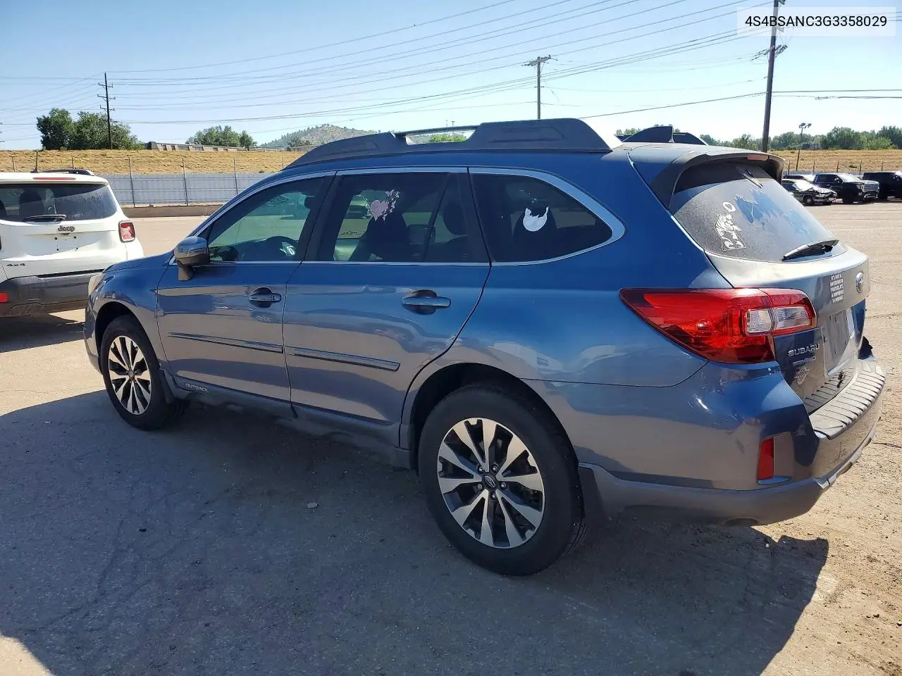 2016 Subaru Outback 2.5I Limited VIN: 4S4BSANC3G3358029 Lot: 61959456