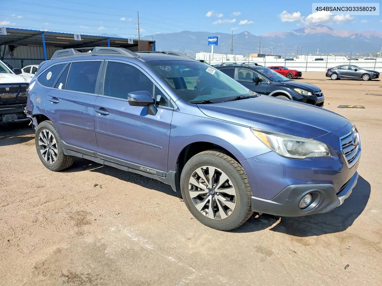2016 Subaru Outback 2.5I Limited VIN: 4S4BSANC3G3358029 Lot: 61959456