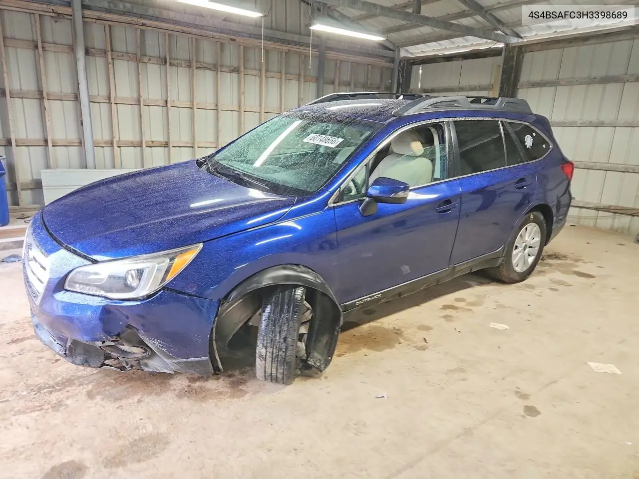 2017 Subaru Outback 2.5I Premium VIN: 4S4BSAFC3H3398689 Lot: 60148656