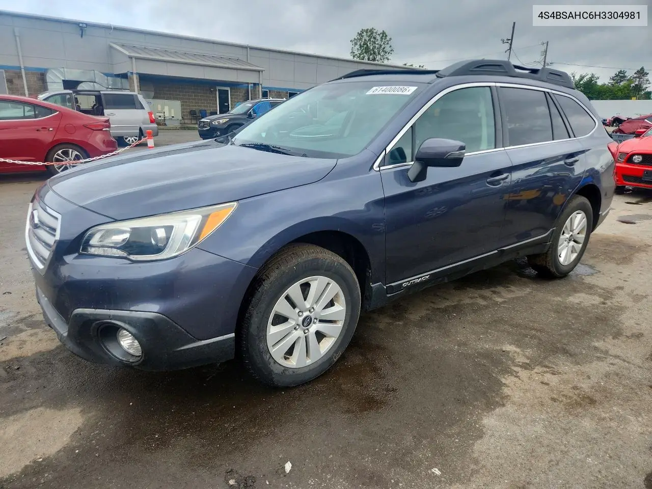 2017 Subaru Outback 2.5I Premium VIN: 4S4BSAHC6H3304981 Lot: 61400086