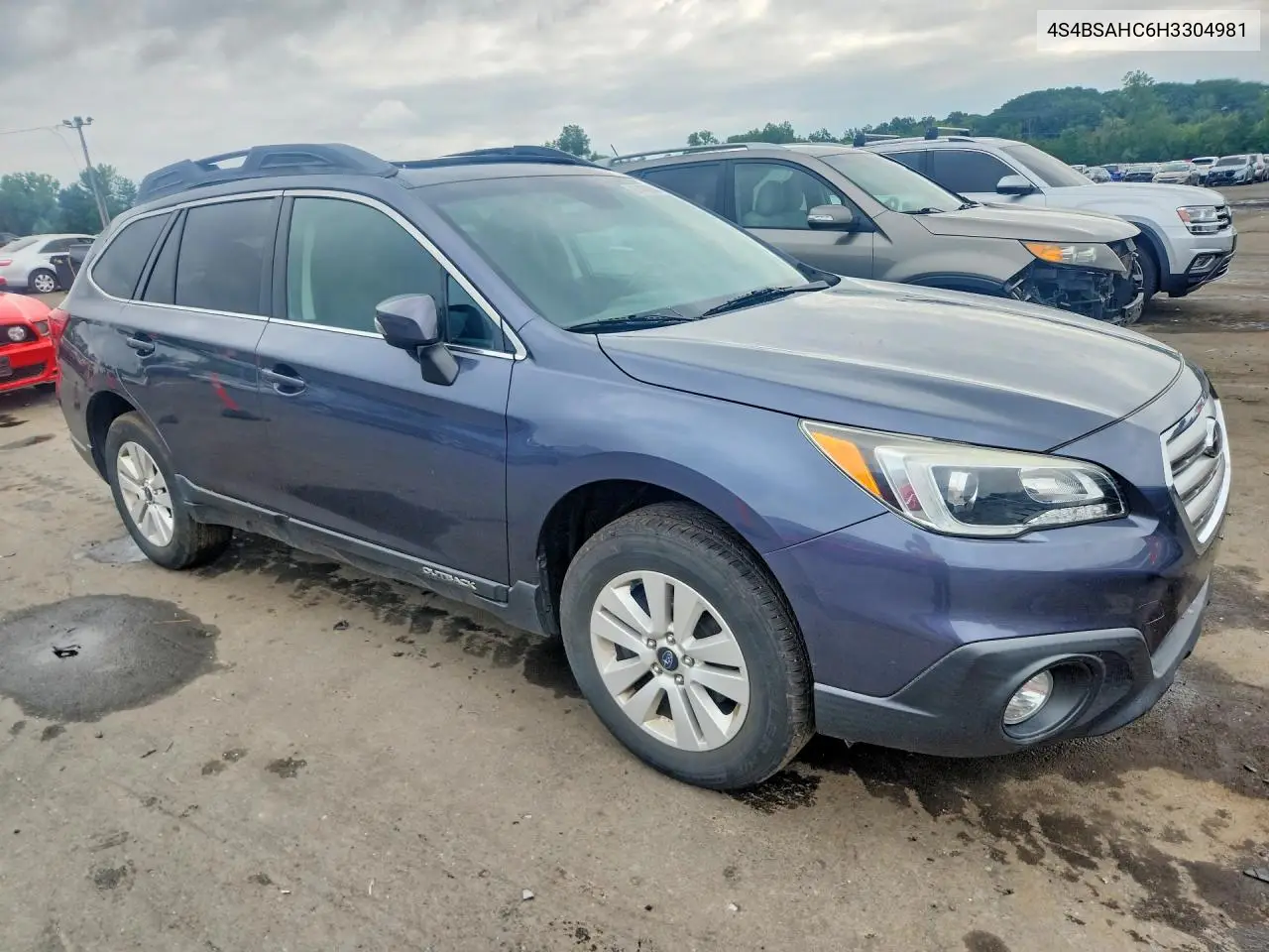 2017 Subaru Outback 2.5I Premium VIN: 4S4BSAHC6H3304981 Lot: 61400086