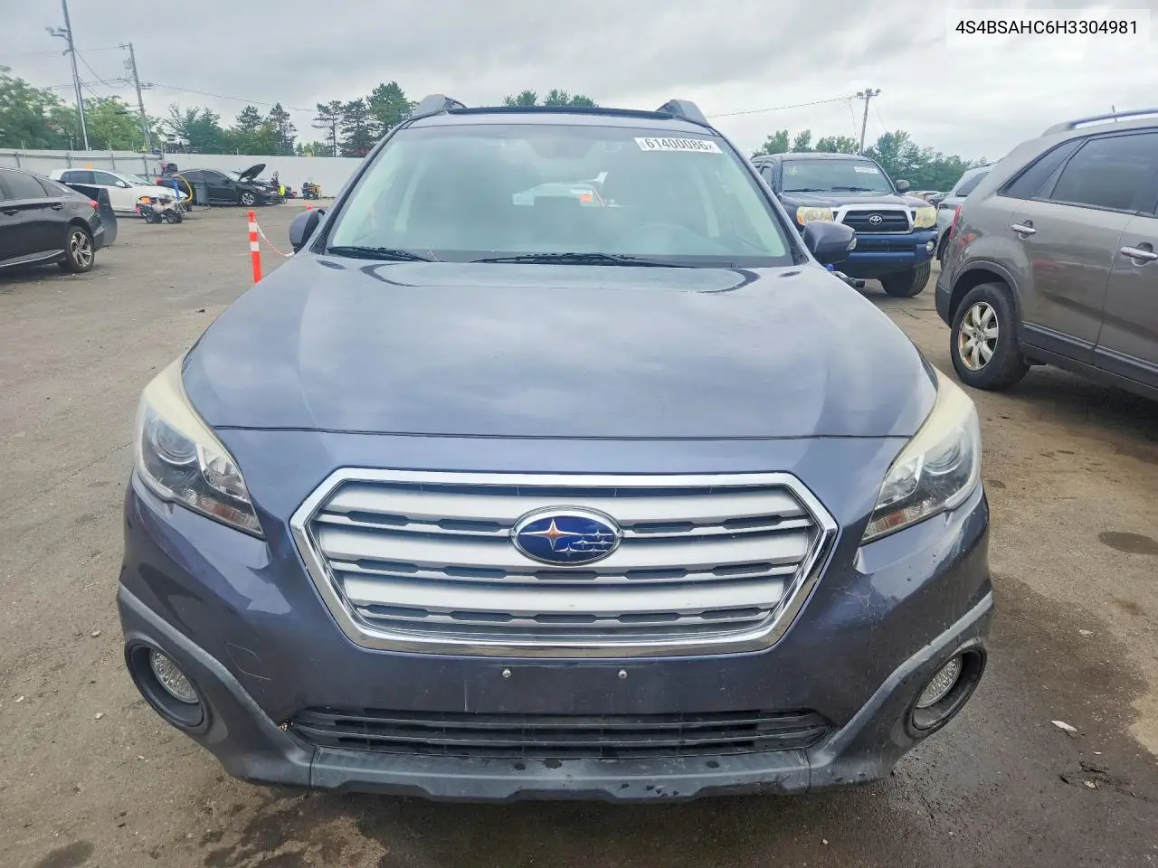 2017 Subaru Outback 2.5I Premium VIN: 4S4BSAHC6H3304981 Lot: 61400086
