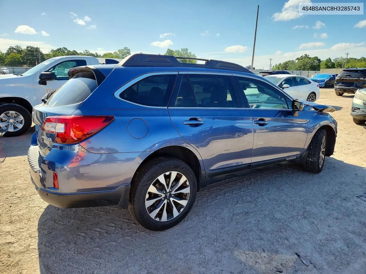 2017 Subaru Outback 2.5I Limited VIN: 4S4BSANC8H3285743 Lot: 61408916