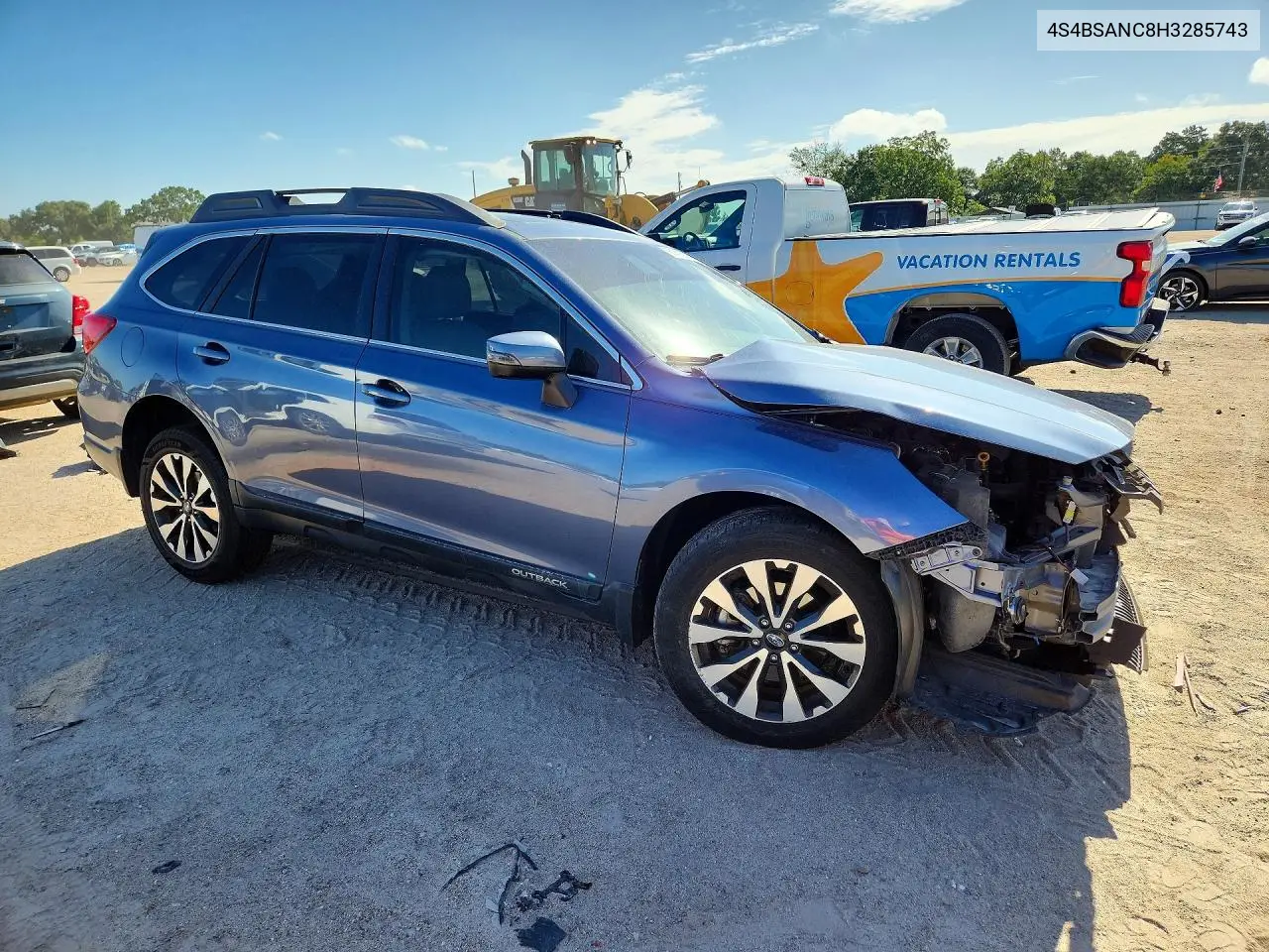 2017 Subaru Outback 2.5I Limited VIN: 4S4BSANC8H3285743 Lot: 61408916