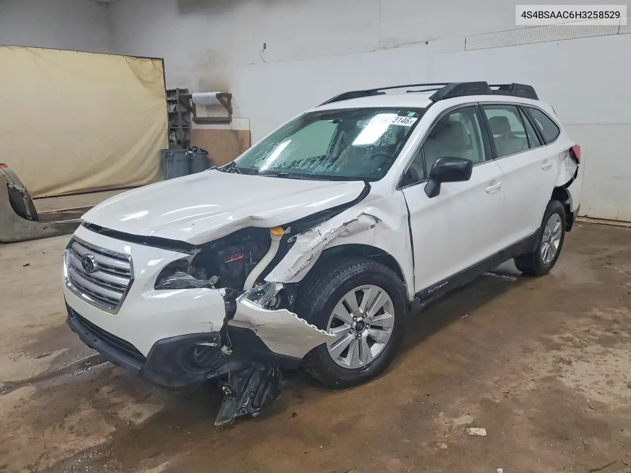 2017 Subaru Outback 2.5I VIN: 4S4BSAAC6H3258529 Lot: 61773146