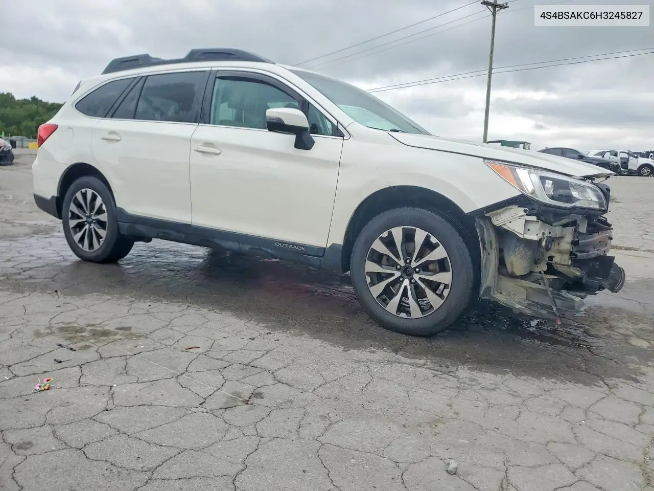 2017 Subaru Outback 2.5I Limited VIN: 4S4BSAKC6H3245827 Lot: 61818946