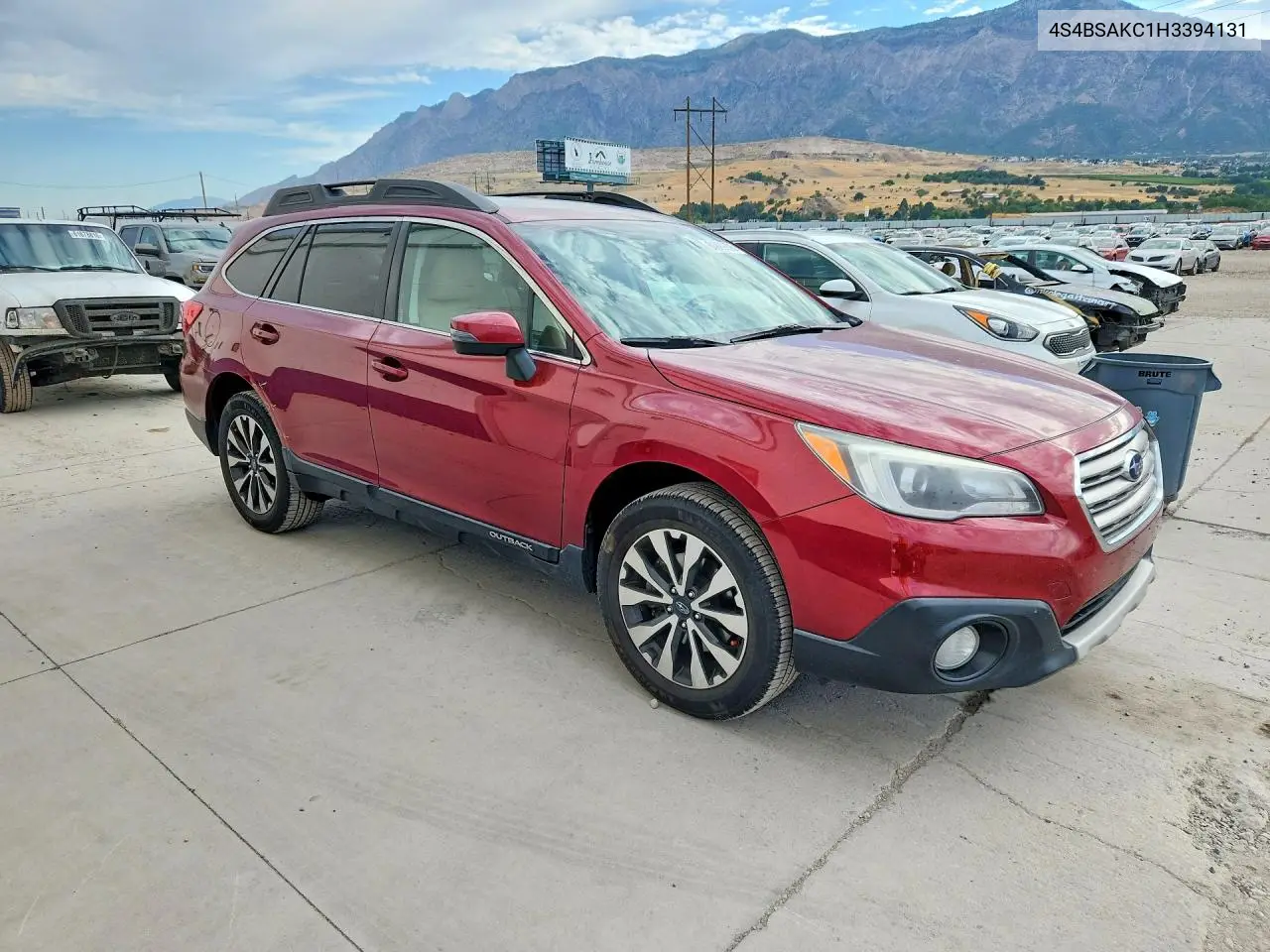 2017 Subaru Outback 2.5I Limited VIN: 4S4BSAKC1H3394131 Lot: 61889206
