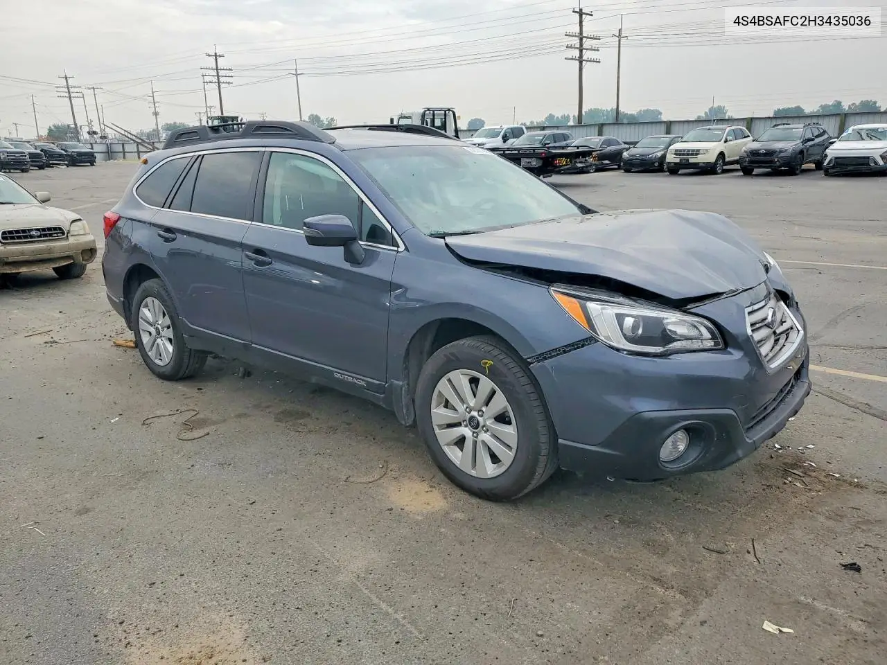 2017 Subaru Outback 2.5I Premium VIN: 4S4BSAFC2H3435036 Lot: 62101986