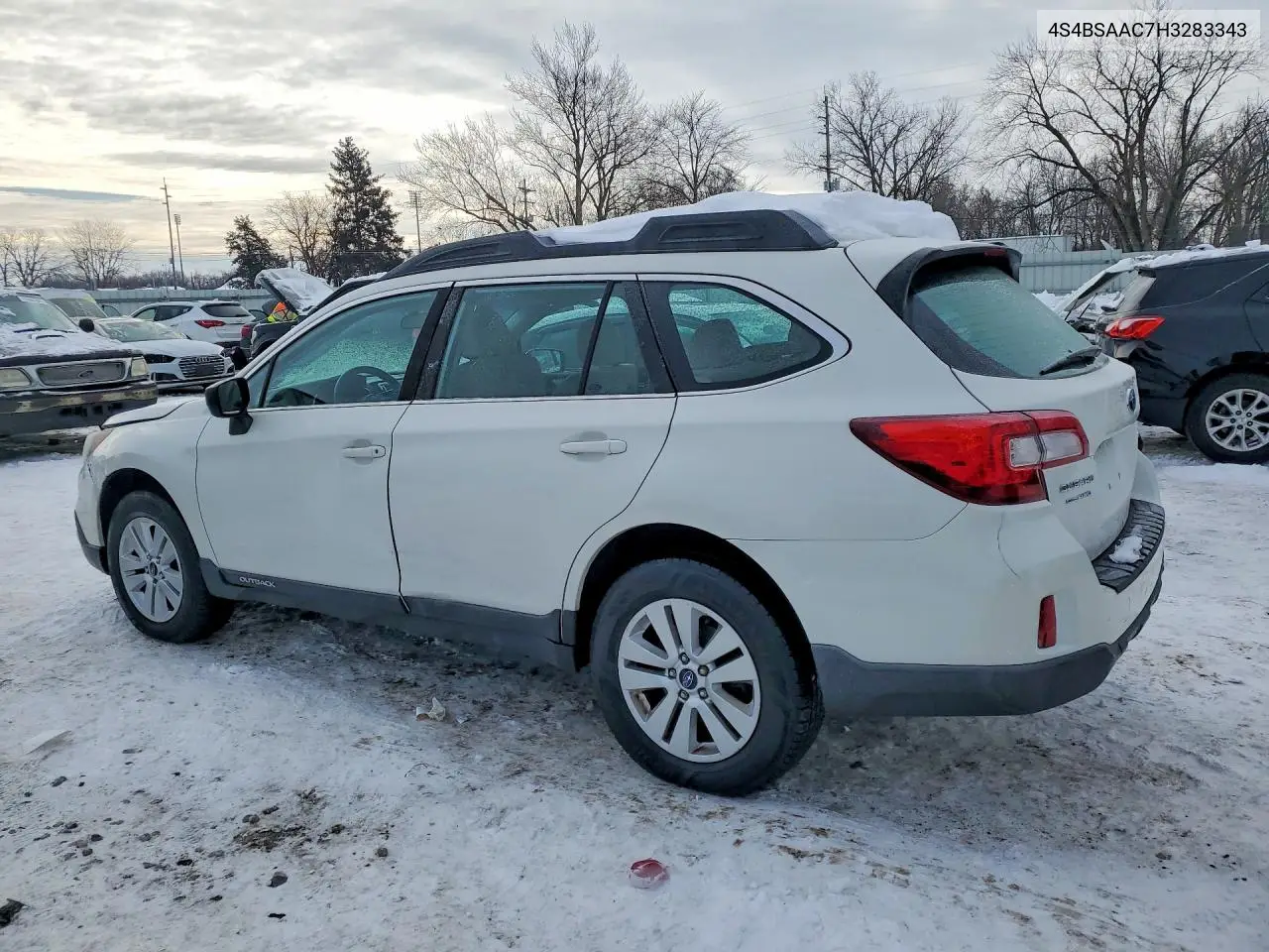 2017 Subaru Outback 2.5I VIN: 4S4BSAAC7H3283343 Lot: 75562005